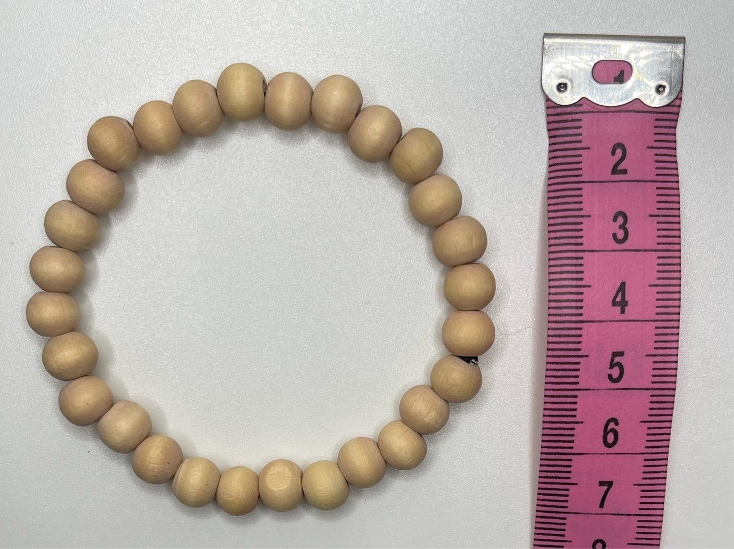 Light Color Wood Beaded Bracelet